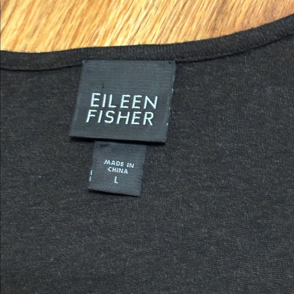 EILEEN FISHER Women’s Viscose-Jersey Scoop-Neck Long Dress; Size Large - Picture 3 of 3